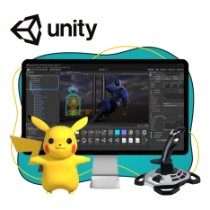 Мир игр на Unity 2D на популярном движке + AI-помощники - КИБЕРшкола программирования для детей, компьютерные курсы для школьников, начинающих и подростков - KIBERone г. Сысерть