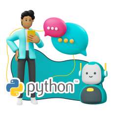 Умный чат-бот на Python - КИБЕРшкола программирования для детей, компьютерные курсы для школьников, начинающих и подростков - KIBERone г. Сысерть