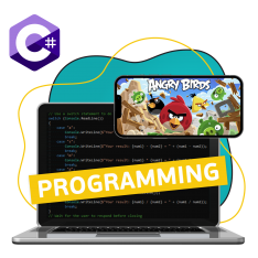 Программирование на C#. Удивительный мир 2D-игр - КИБЕРшкола программирования для детей, компьютерные курсы для школьников, начинающих и подростков - KIBERone г. Сысерть
