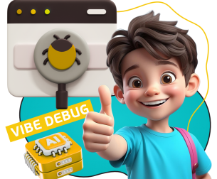 Тестирование & Vibe Debug. Охотники за багами - КИБЕРшкола программирования для детей, компьютерные курсы для школьников, начинающих и подростков - KIBERone г. Сысерть