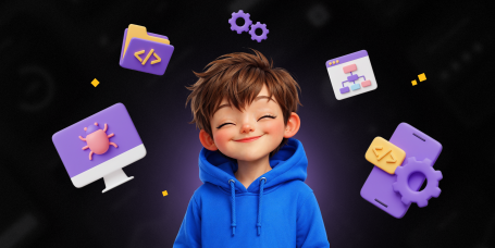 Идеальный сайт с нуля: код, дизайн и AI-помощник - КИБЕРшкола программирования для детей, компьютерные курсы для школьников, начинающих и подростков - KIBERone г. Сысерть